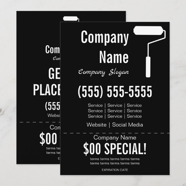 Convites Panflet Painter 5x7 (Frente/Verso)