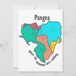 Convites Pangea Continents Cuddling Multicolor
