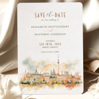 Panorama de Berlim Alemanha Save-the-Date