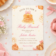 Panquecas de Brunch de Bebê Arco Rosa Menina Chás