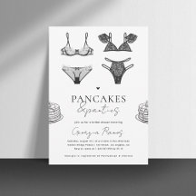Panquecas e Lingerie preta Chá de panela