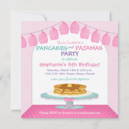 Convites Panquecas e pijamas