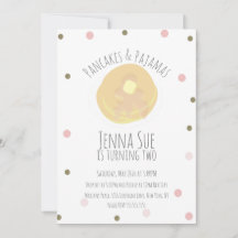 Panquecas e pijamas Sleepover Meninas Confetes 