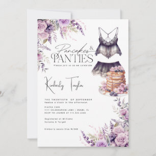 Convites Panquecas & Lingerie Chá de Noiva Floral