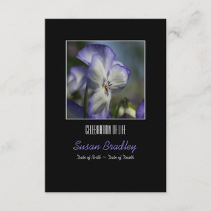 Convites Pansies 1 Celebração do Serviço de Memória da 