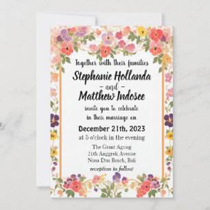 Convites Pansies como Amor Lembrança e Alegria Livre -