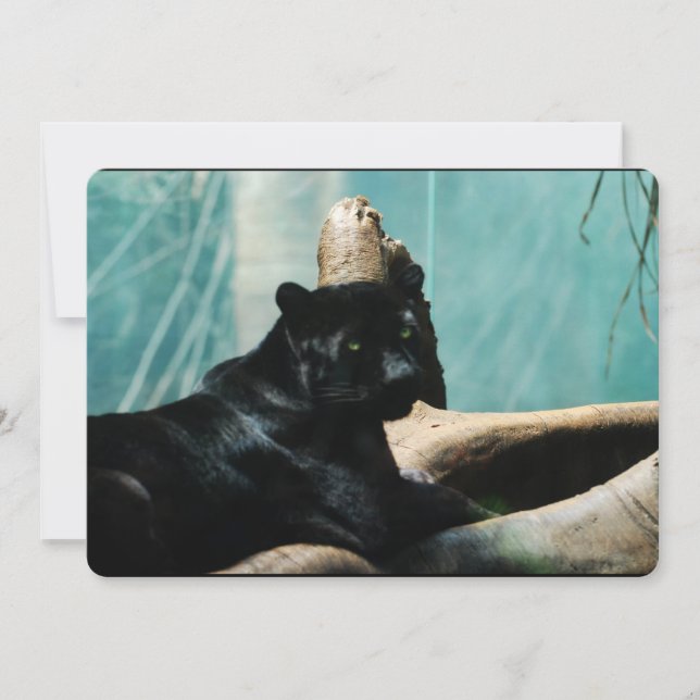 Convites Pantera com Olhos Piercing (Frente)