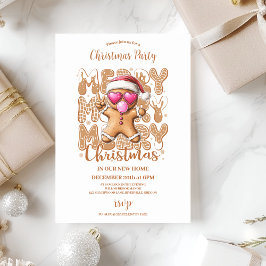 Convites Pão de Gingerpão bonito Natal