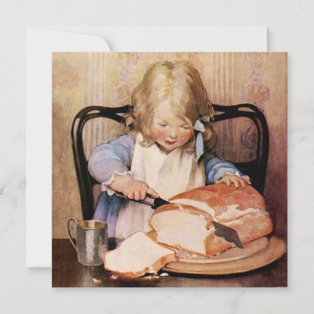 Convites Pão Fresco por Jessie Willcox Smith (Frente)