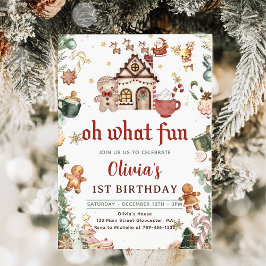 Convites Pão Verde Cookies de Natal Aniversário