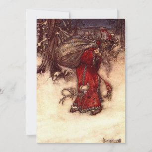 Convites Papai Noel Arthur Rackham 