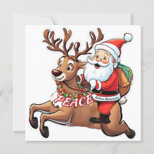 Convites Papai Noel com Presentes de Paz