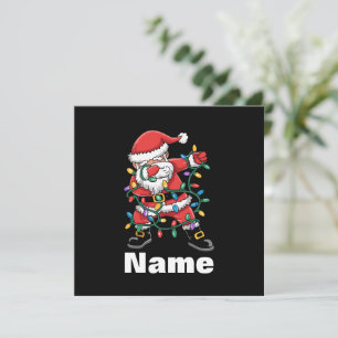 Convites Papai Noel Dançando Presente de Natal Personalizad