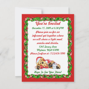 Convites Papai noel de espera do Natal de Airedale Terrier