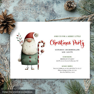 Convites Papai Noel Divertido Água-forte Celebração de Féri