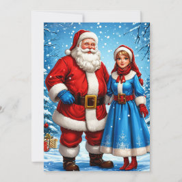 Convites Papai Noel e Donzela da Neve