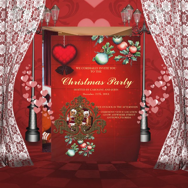 Convites Papai Noel e Elfos depois do trabalho. (Christmas time)