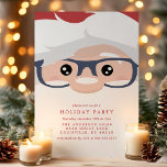 Convites Papai Noel encara o festival de Natal moderno<br><div class="desc">Papai Noel Encara O Convite Moderno De Férias De Natal. Este design de Natal fofo apresenta a face do Pai Natal com listras de cana-doce vermelhas e brancas no verso. Personalize este design de feriado personalizado com os detalhes do seu próprio partido. Perfeito para um janto de Natal da família...</div>