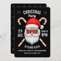 Papai Noel encara óculos de sol bengala