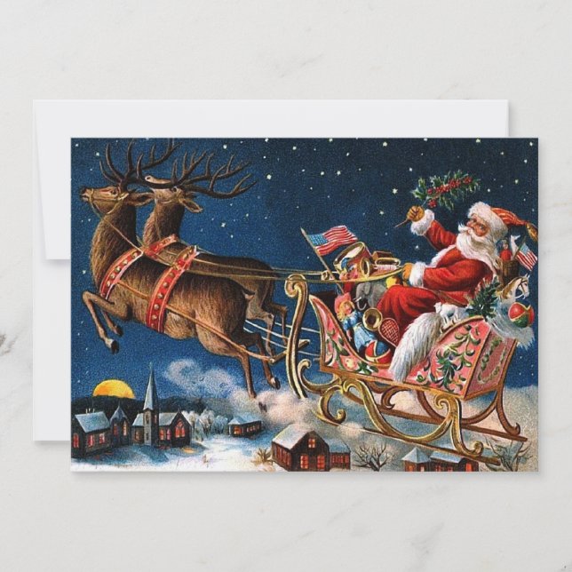 Convites Papai Noel está vindo à cidade (Frente)