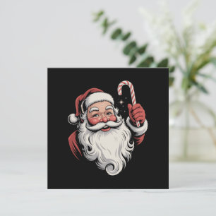 Convites Papai Noel Natal Presente Retro Vintage