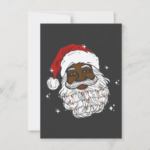 Convites Papai Noel Negro Natal História Negra Xmas