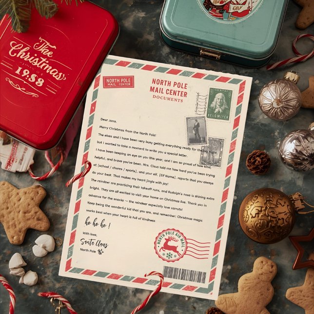 Convites Papai Noel Personalizado do Centro de Correspondên (Criador carregado)