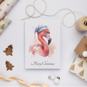 Convites Papai noel Snowbird Flamingo, personalizado