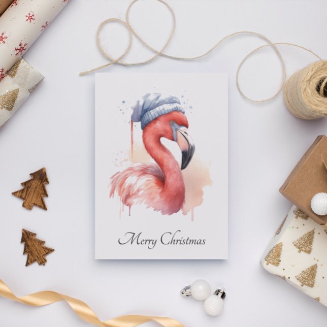 Convites Papai noel Snowbird Flamingo, personalizado (Criador carregado)