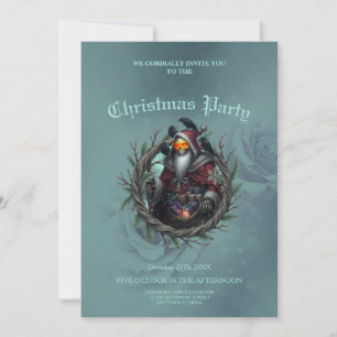 Convites Papai Noel Sombrio das Sombras – Esqueleto de Nata