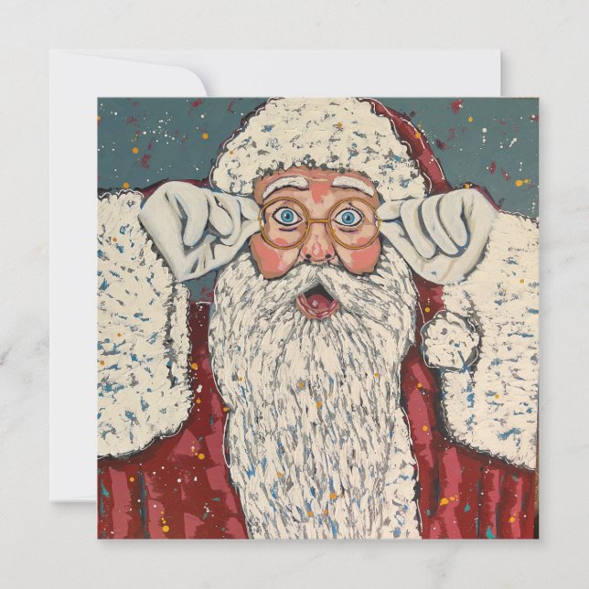 Convites Papai Noel Surpreso (Frente)
