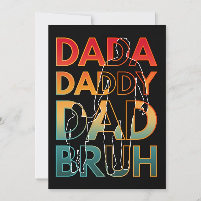 Convites Papai Papai Pai BRUH (Frente)