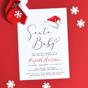 Convites Papais noeis Bebê Natal