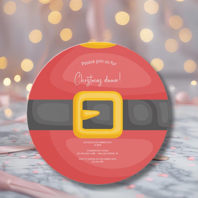 Convites Papais noeis belly (Criador carregado)