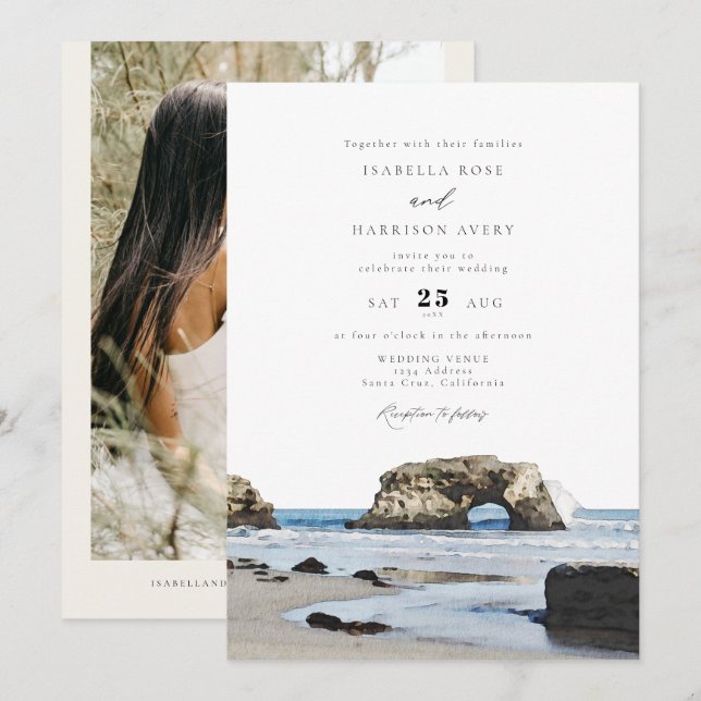 Convites PAPAIS NOEIS: Casamento de Fotos em Skyline por Aq (Frente/Verso)