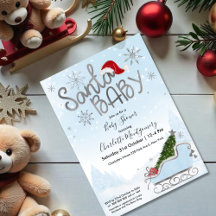 Papais noeis Chá de fraldas Baby Christmas Boy