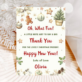 Convites Papais noeis Cookies Festa de Natal Obrigado