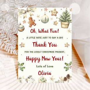 Convites Papais noeis Cookies Festa de Natal Obrigado