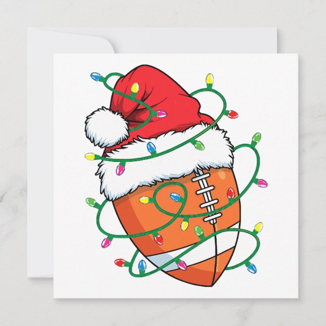 Convites Papais noeis de futebol desportistas masculinos Na (Frente)