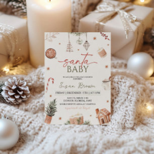 Convites Papais noeis de Natal Bebê