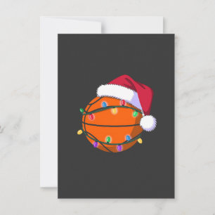 Convites Papais noeis de Natal de Basquete Snowman Esporte 
