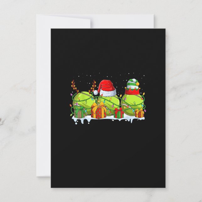 Convites Papais noeis de Natal de Sofball Xmas para Mulhere (Frente)