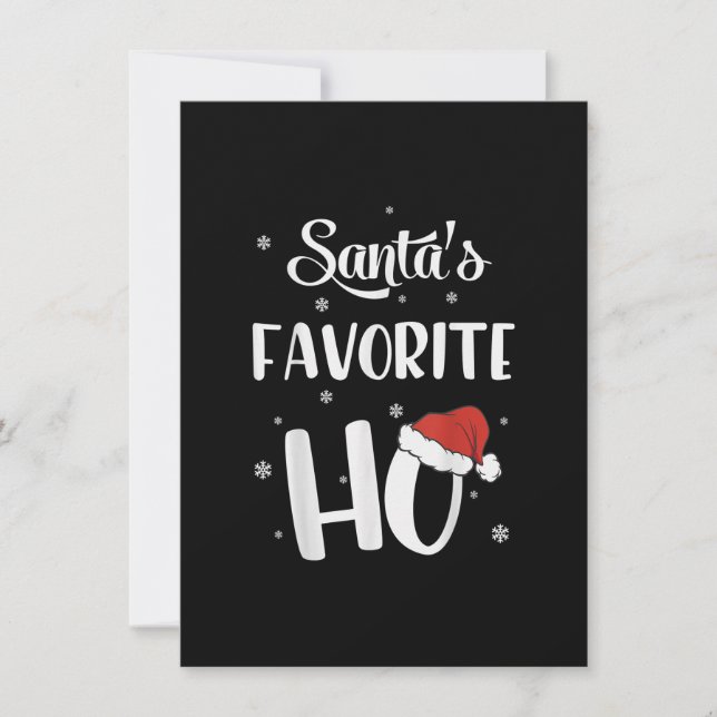 Convites Papais noeis de Natal Engraçados Favoritos Dons de (Frente)