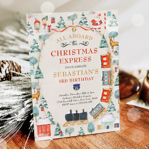 Convites Papais noeis de Natal Festa de aniversário do Comb