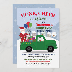 Convites Papais noeis de Natal Parada do Elfo Verde de Aniv