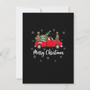 Convites Papais noeis do Caminhão de Árvore de Natal Vizsla