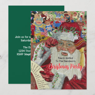 Convites papais noeis Do Festa De Natal Verde De 2025 Verif