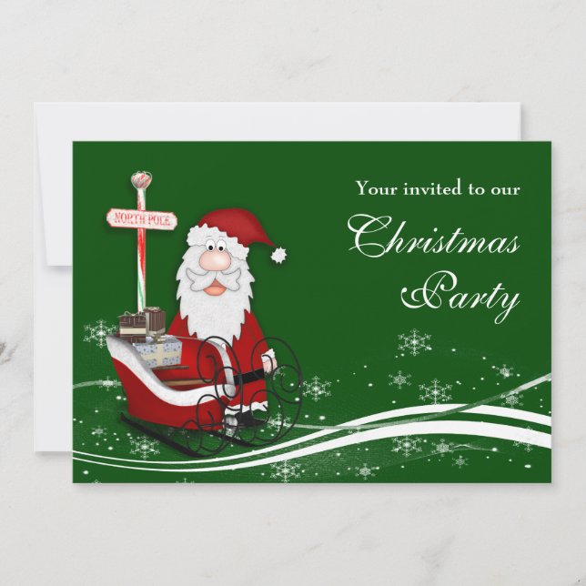 Convites Papais noeis e sua festa de Natal (Frente)