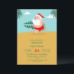 Convites Papais noeis em cartoon de praia<br><div class="desc">santa claus christmas man, animado viagem desenhando hawaii , arte mascot comic relaxax , aloha padre correndo barba , conselho engraçada onda surfista , shorts feliz marítima , diversão tropical fofa, ilustração de surf de praia do xmas , cartoon de férias de surfe no verão , natal santa claus man...</div>