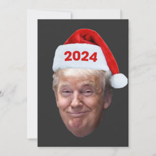 Convites Papais noeis Engraçados Trump 2024 Presente de Tr